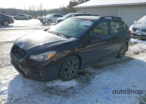 2013 Subaru Impreza 2.0I Sport Premium from USA, damaged, VIN JF1GPAL65D2887403